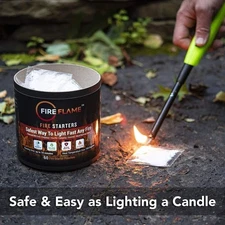 Fireflame Quick Instant Fire Starter - 100% Waterproof Indoor & Outdoor