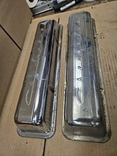 1967 Z28 Camaro 302 Sbc Chrome Valve Covers Chevrolet Script Survivor Condition