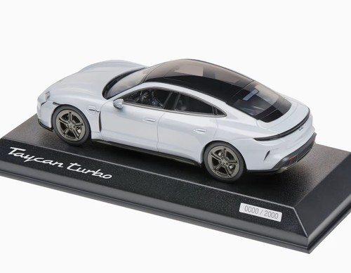 1:43 NOREV 2025 PORSCHE Taycan (J1.2) turbo Ice Gray Lim. DEALER Ed. 2,000 pcs. - Picture 3 of 3