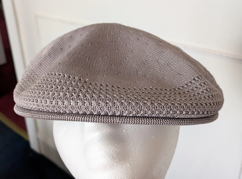 Kangol De Colección Tropic Ventair Malla Gorra Sombrero Gris ITALIA BROOKLYN Parche Bordado MED Foto 3 de 4