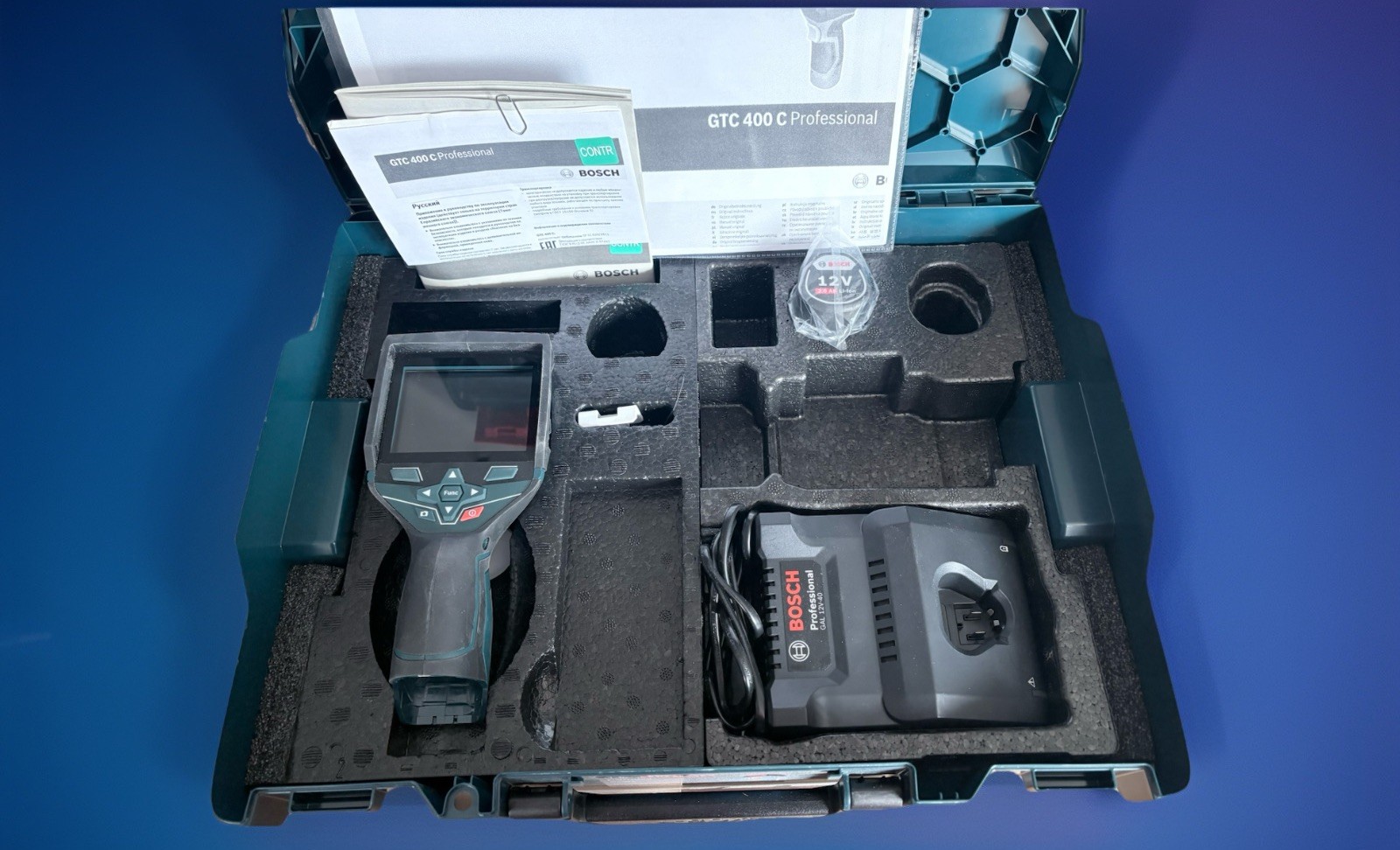BoschGTC400CProfessionalWärmebildkamer<wbr>a12V+Akku+L-BoxxTOP