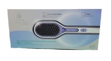 Lyealion Hair Straightener Brush  Negative Ionic Straightening Comb Purple NIB