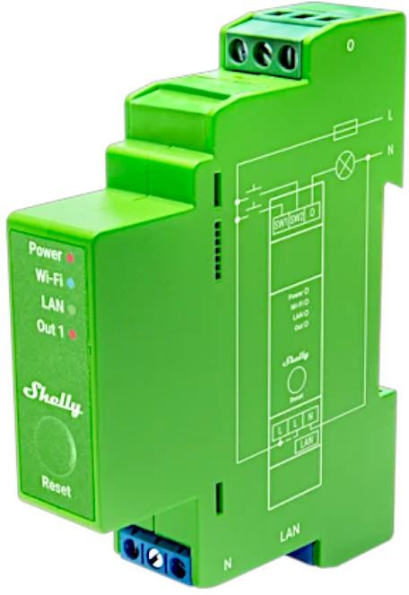Shelly Wave PRO Dimmer 1PM Z-Wave 800 - Dimmer Professionale su Barra DIN