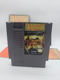 Dungeon Magic Sword Of The Elements (Nintendo NES, 1990)  - TESTED w/MAP CIB!