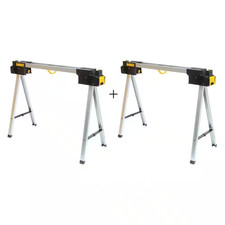32 In. Metal Folding Sawhorse (2 Pack)