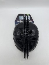New Krash Kids' Bike and Skate Helmet Black Mohawk Age 8-14