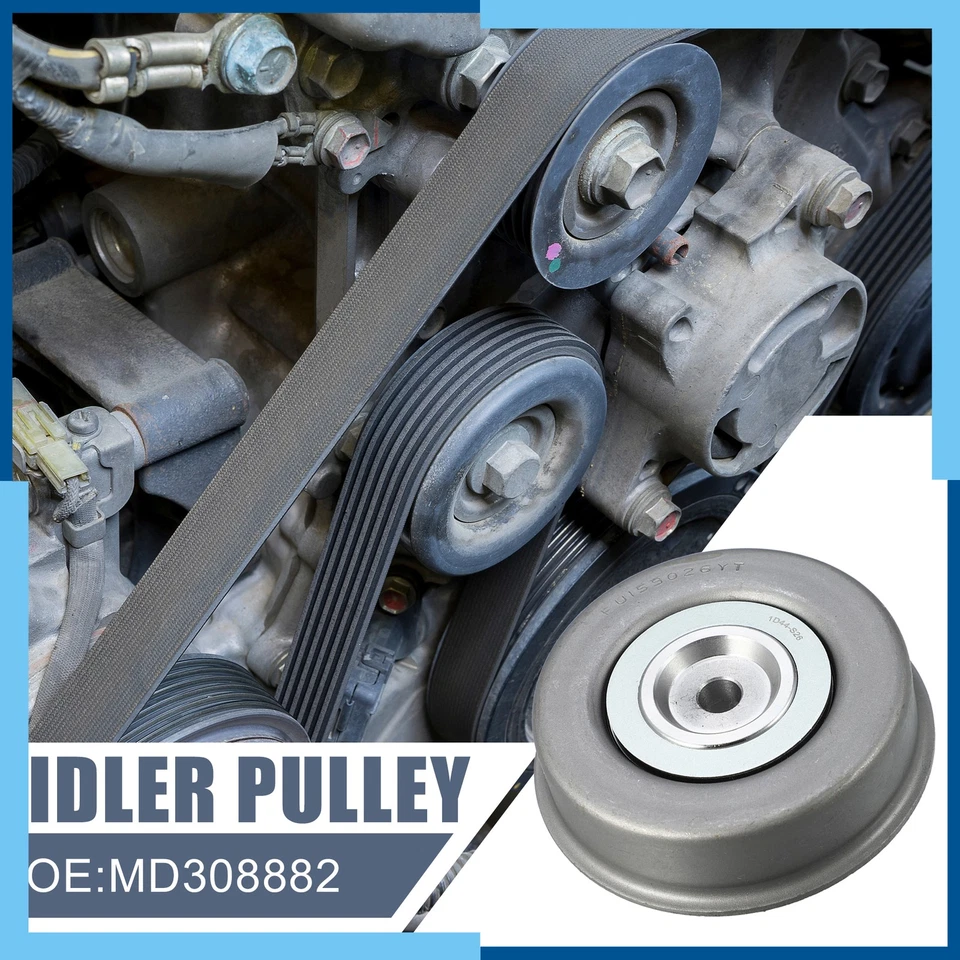 Pack (1) Drive Belt Idler Pulley Belt Idler for Mitsubishi Mirage 1997-2002 - Изображение 2 из 4