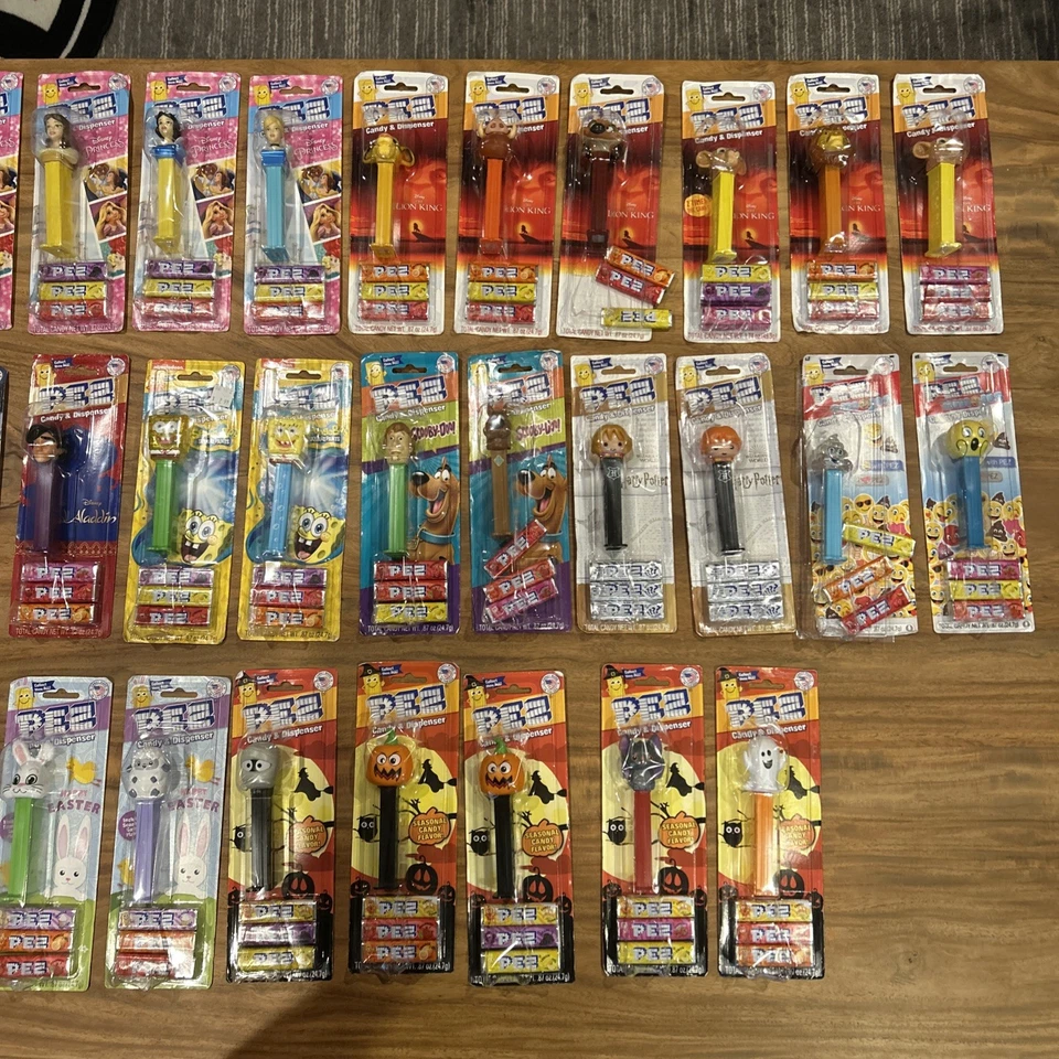 Lot of 41 Carded PEZ Dispensers Disney Pixar Frozen Toy Story Crayola Emoji More - Image 3 of 3