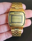 Vintage Seiko Digital Watch A904-5199 A2 Gold Tone  Men's Watch Bracelet