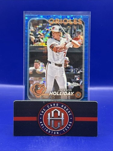 2024 Topps Chrome Jackson Holliday Rookie RC Sonar Blue /125 Orioles ZZ1