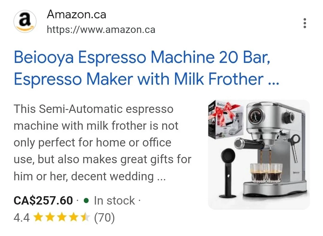 Espresso Coffee Maker Machine