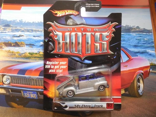 Hot Wheels Ultra Hots '50s Chevy Truck 02/40 PICKUP REAL RIDER VINTAGE FREE SHIP