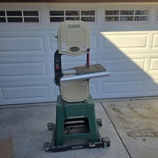 Grizzly G0555 14in Band Saw 110V Green Stand Shop Fox Mobile Base Woodworking