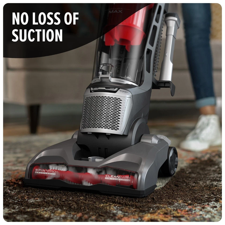 Dirt Devil Endura Max Upright Bagless Vacuum Cleaner for Carpet/Hard Floor- Gray - Image 3 of 4