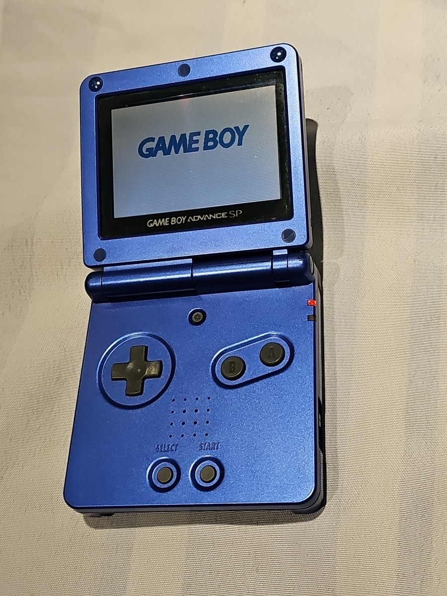 Nintendo Gameboy Advance SP AGS-001 Cobalt Blue Handheld Console