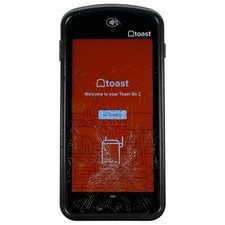 Toast Go 2 Handheld Black POS Point of Sale TG200 WORKS/CRACK SCREEN 