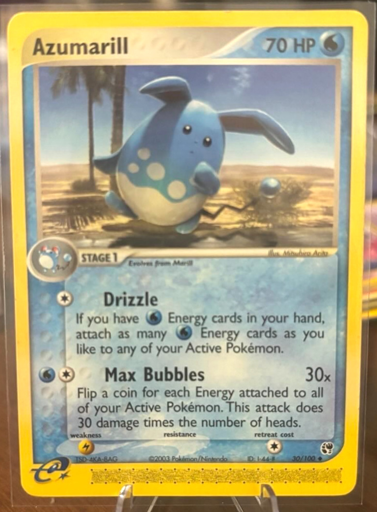 Azumarill 30/100 Sandstorm Uncommon Regular NM Free Shipping Pokemon TCG