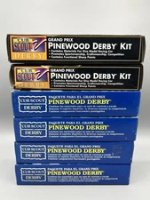 6 Lot of Cub Scout Pinewood Derby Car Kit Grand Prix NOS Vintage 2 Diff Designs