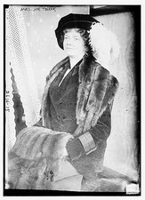 Photo:Mrs Joe Tinker Portrait 1913 Fur Hat
