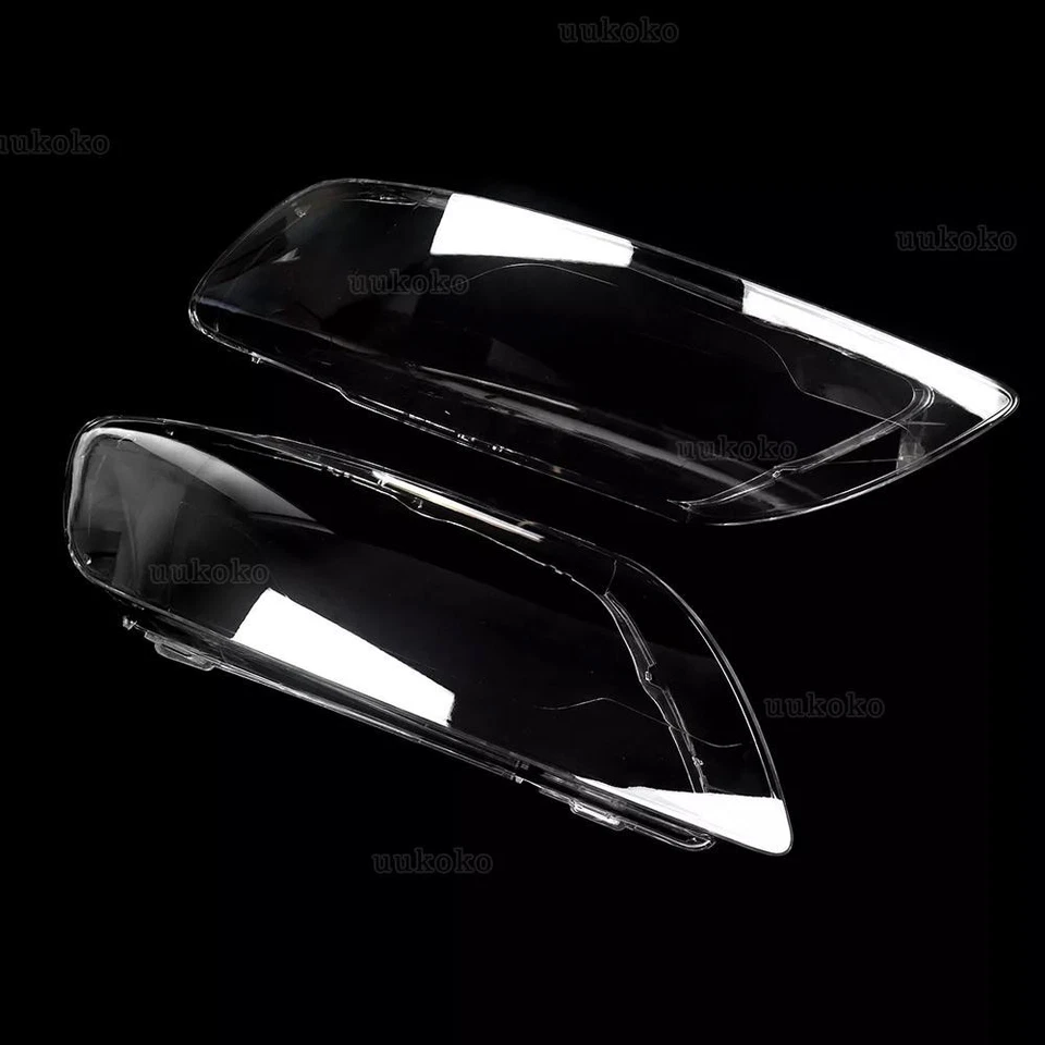 Pair Car Headlight Clear Lens Shell Lamp Cover+Glue For Audi Q7 2006-2015 US Foto 2 de 4