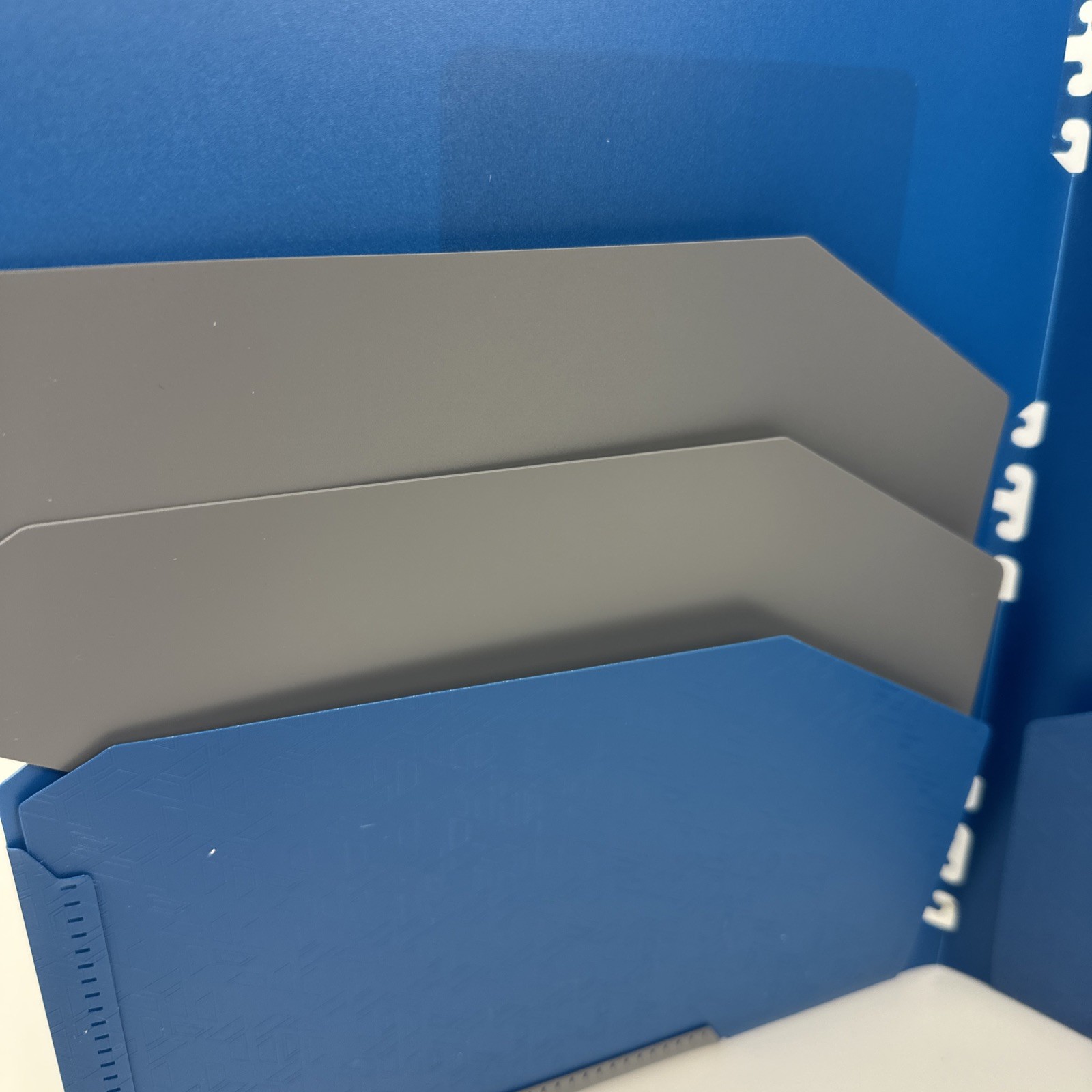 Mead Five Star Blue Plastic Notebook Organizer Folder Tabbed Pockets Lot of 2