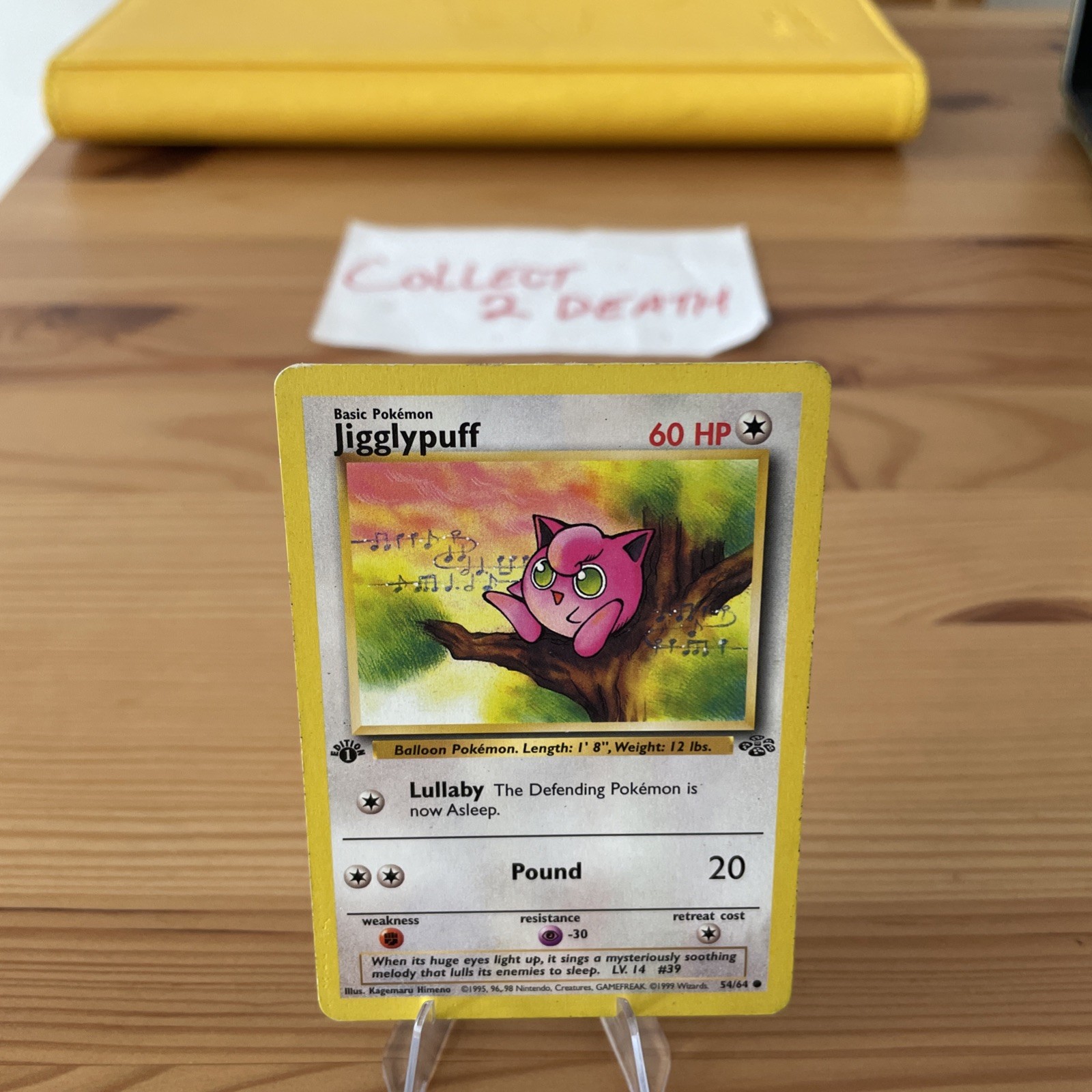 Jigglypuff 54/64 - 1st Edition Pokemon Card WOTC- Jungle Set