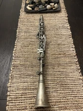 Vintage P. X. Laube Metal Clarinet USA Bb Silver/Grey