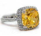 5CT Heat Treated Yellow Topaz 925 Sterling Silver Ring Jewelry Sz 6 NF1-7 — photo 2