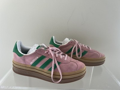 Adidas Gazelle Bold Womens Size 8 Pink/Green