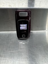 LG LX400 Sprint Nextel Flip Phone BURGUNDY Cell Cellular, Works