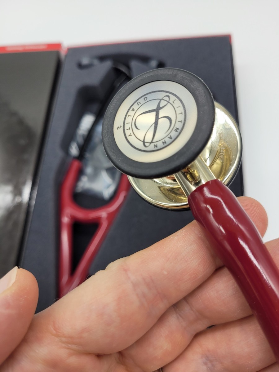 3M™ Littmann® Cardiology IV Stethoscope Burgundy Tube - Champagne