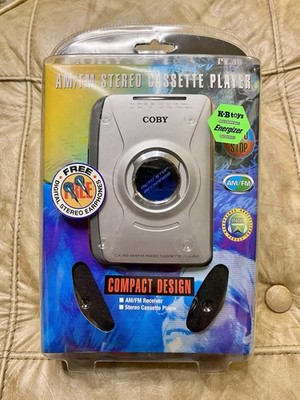 Coby CX-49 Personal Stereo Cassette Player With Radio & Headphones NEW & SEALED