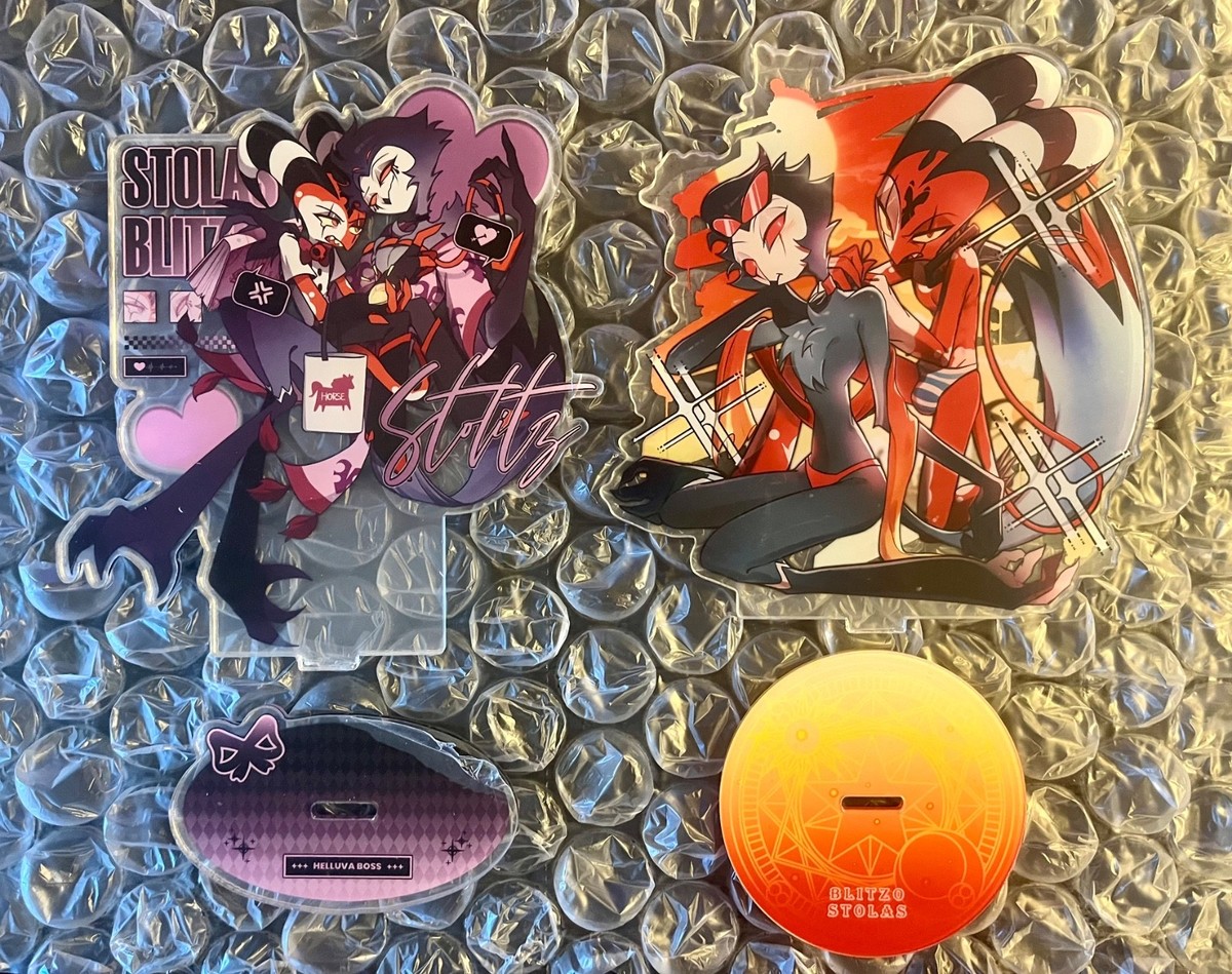 Helluva Boss Fanmade Stolitz Standee Set Blitz Stolas | eBay