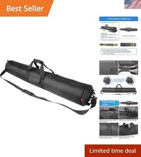 Thick Padded Nylon Tripod Bag 47" L with Multiple Pockets  Adjustable Strap