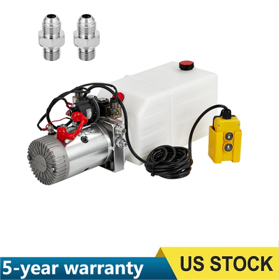 #ad Double Acting Hydraulic Pump Unit 12v DC 6 Quart Power Unit w Plastic Reservoir $199.99