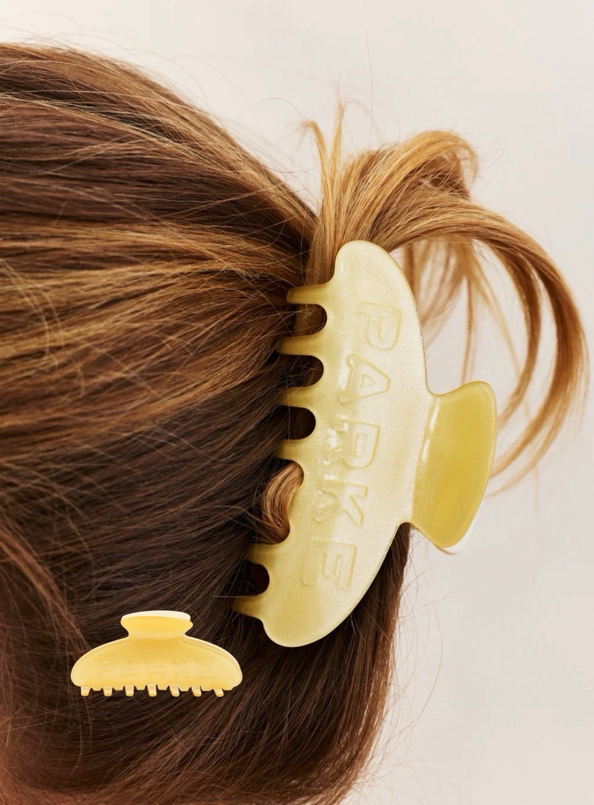 Parke Birthday Claw Clip Peel Sparkle Yellow