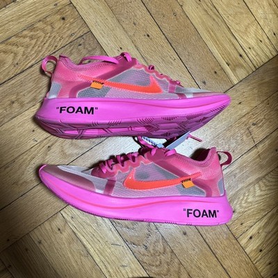 Size 9 - Nike Off-White x Zoom Fly SP Tulip Pink 