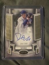 JORDAN WICKS 2024 TOPPS TIER ONE BREAK OUT ROOKIE RC AUTO /299 Cubs RC