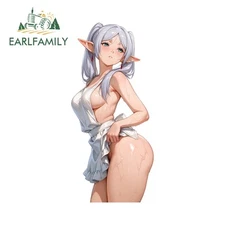 EARLFAMILY 5.1" Frieren Car Stickers Artistic Waterproof Truck SUV RV JDM Decals