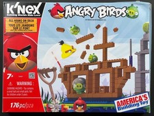 K'Nex Angry Birds All Hams On Deck 176 Pcs Building Set, Sealed