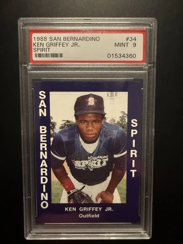 1988 San Bernardino Spirit Minor League Ken Griffey, Jr PSA 9