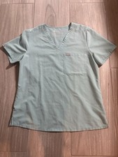 Figs Catarina Scrub Top Seaglass Size Large