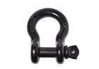 7/8" Black D-Ring Bow Shackle Screw w 1" Pin Clevis Rigging Hummer Towing 6.5Ton