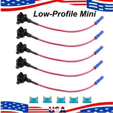 15A Low Profile Mini APS Blade Fuse Holder Car Add a Circuit Fuse Adapter