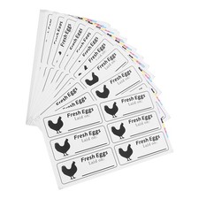 40 Sheets Labeling Sticker Egg Stickers Produce Date Chicken Eggs Labels
