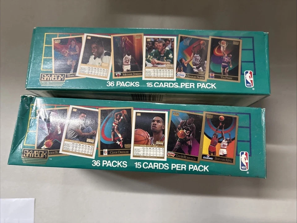 1990-91 SkyBox NBA Basketball Cards Series 2 * Factory Sealed Box 36 Packs Lot 2 - Изображение 3 из 4