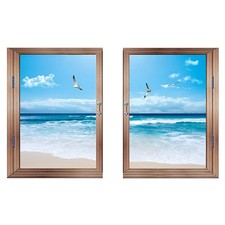  Murales per Soggiorno Decalcomania Adesivi Finta Decorazione Finestra