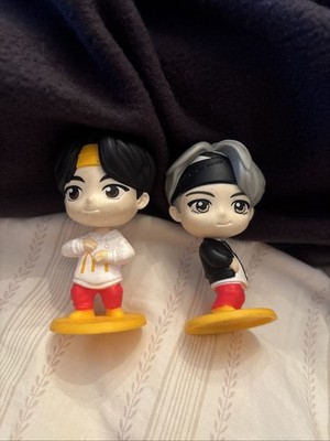 Lot Of 2 BTS  McDonald's TinyTAN Figures Encore Edition'' series Happy Meal Toys