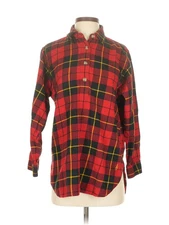 J.W. Anderson for UNIQLO Women Red Long Sleeve Button-Down Shirt S