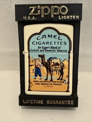 ZIPPO 1996 CAMEL TURKISH AD CREAM MATTE Z277 LIGHTER UNFIRED N BOX X413